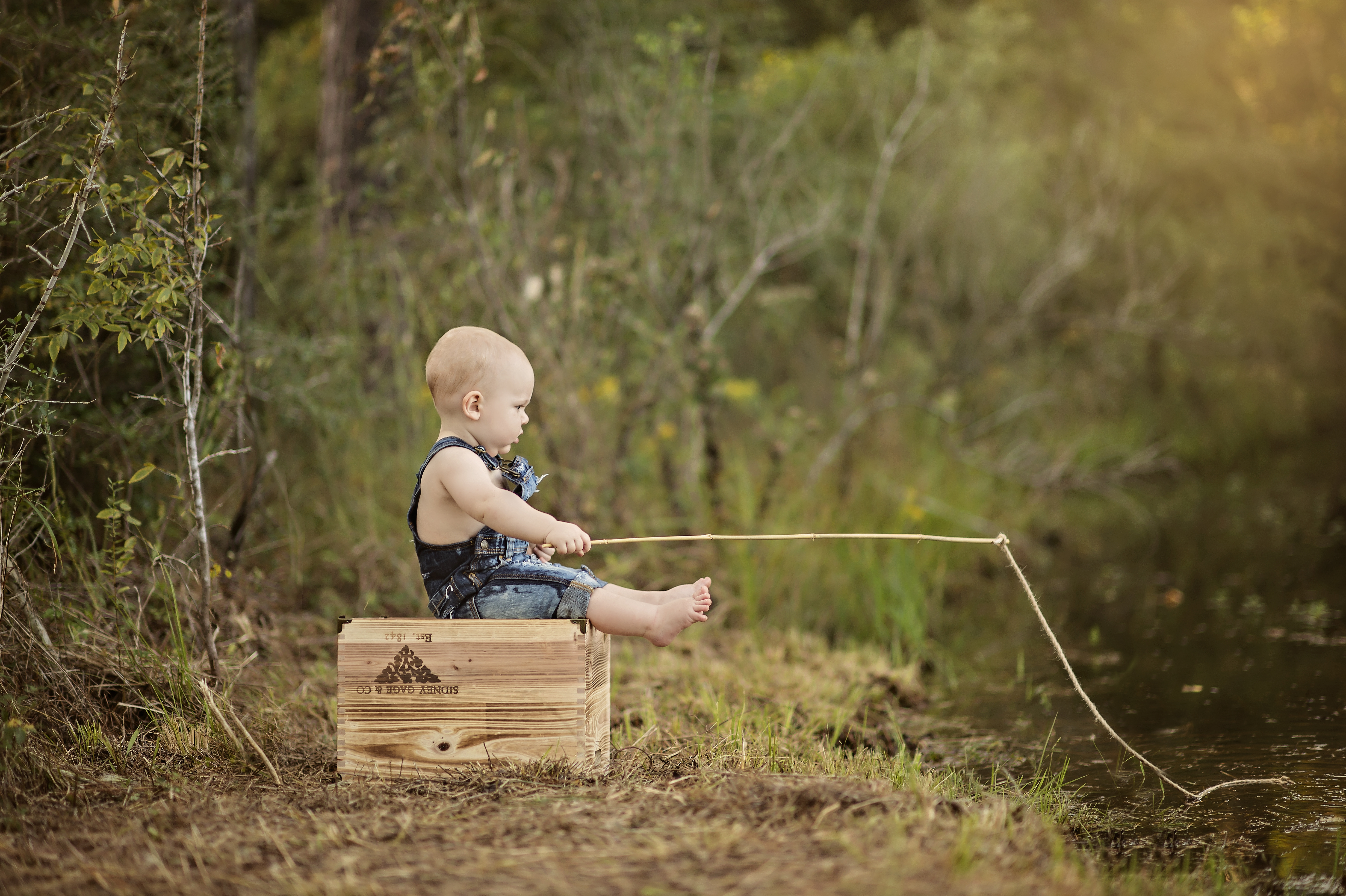 First Birthday Session - Lets Go Fishing! - Laci Leigh Photography