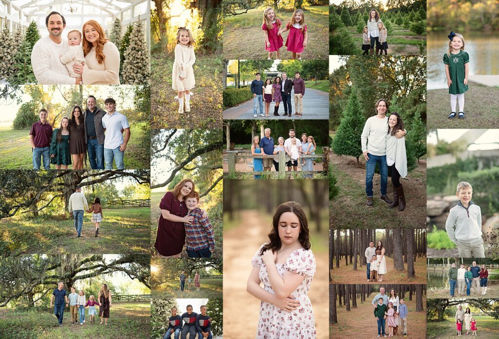Studio vs. Outdoor Fall Family Photos in The Woodlands, TX